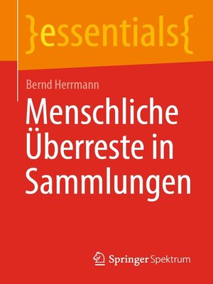 cover image of Menschliche Überreste in Sammlungen